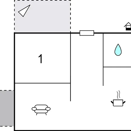 公寓 1 Bedroom Awesome In